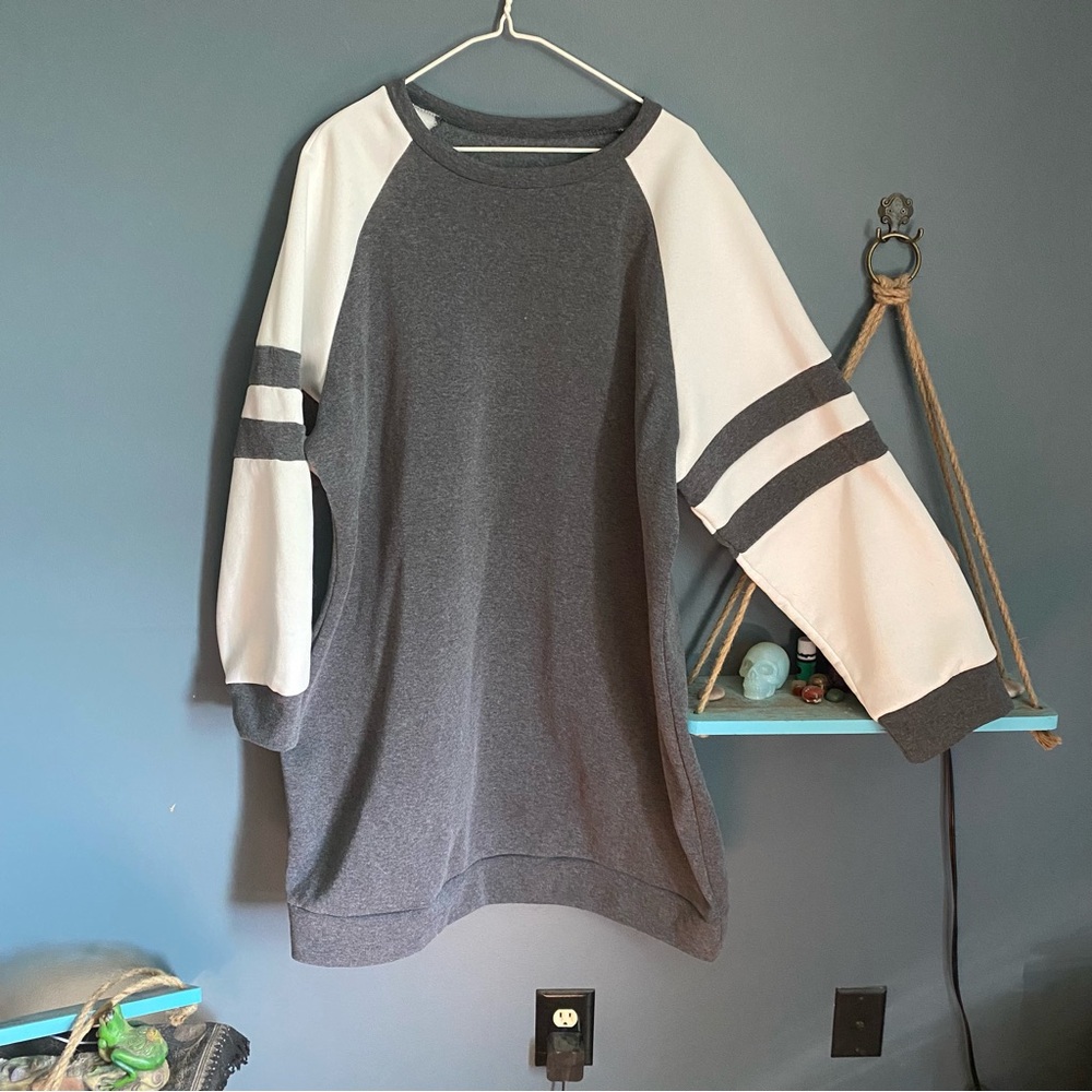 SHEIN Charcoal and Ivory Women's Sweater Dress